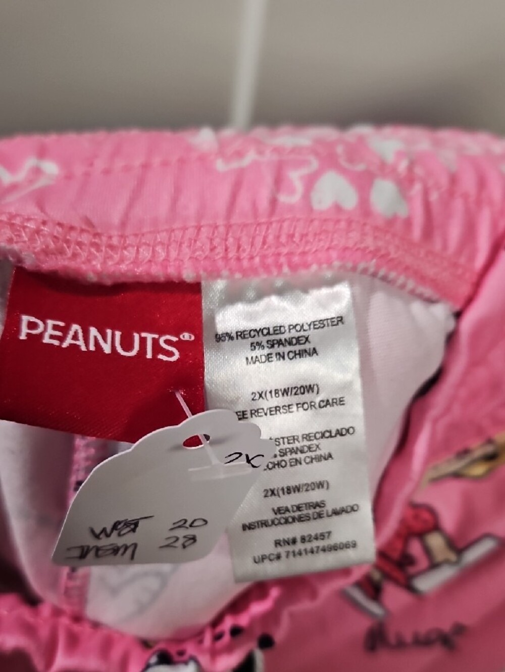 Peanuts Pink Snoopy & Friends Pajama Pants - Picture 2 of 3